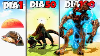 SOBREVIVI 100 DIAS COMO BEBÊ SANGUESSUGA FRACO E EVOLUÍ PARA O RAIJIN GODZILLA KAIJU! ARK DINOSSAURO