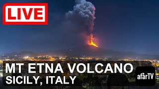  LIVE: Mount Etna Volcano on the Island of Sicily, Italy