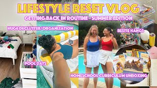 *life reset* homeschool prep, curriculum unboxing, new habits, weight loss goals, home organization
