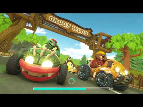 Sherman Shark Lenny Lizard Cartoon Car Racing Video Game