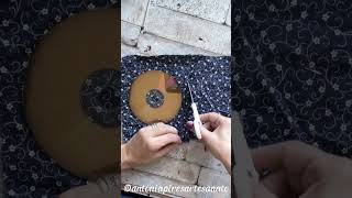 DIY ideia com CDs velhos