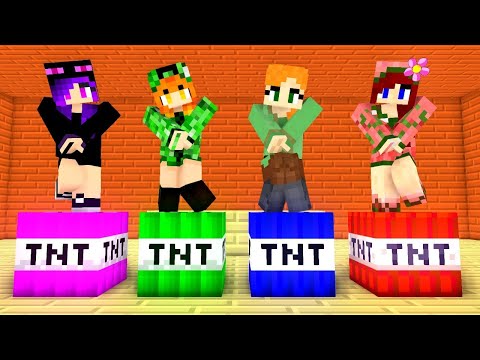 Monster School : Brewing Girls & Brewing Babies - minecraft animation