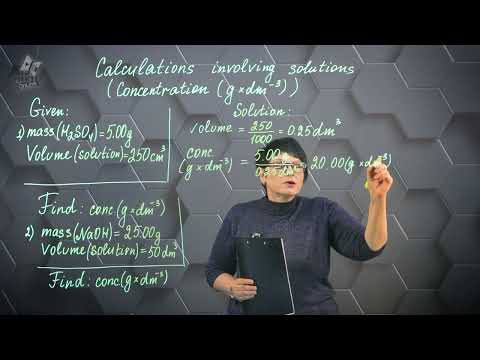Calculation involving solutions. Part 2.