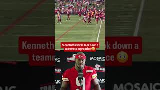 Kenneth Walker III Is Taking Out His OWN Teammates 😂 #nfl #nfltrainingcamp #kansascitychiefs