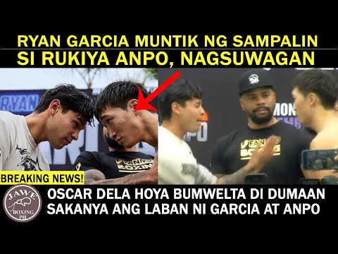 RYAN GARCIA Muntik Ng SAMP4LIN Si Rukiya Anpo Sinuwag Kasi Sya,Oscar Dela Hoya Bwelta Garcia Vs Anpo