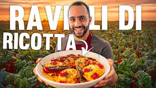 RAVIOLI DI RICOTTA E BIETA ROSSA