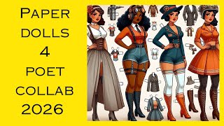 #paperdolls4poet2026 Colorize Tim Holtz 