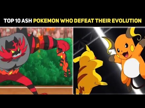 Top 8 Ash's Pokémons Who Defeated Their Evolution|Ash's Pokemon Who Defeat Their Evolve Form|Hindi