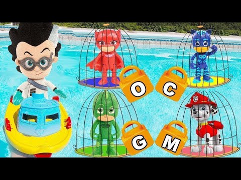 Juguete de rescate de llave de piscina de PJ Masks con Ellie y sus amigos | Ellie Sparkles