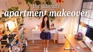COZY APARTMENT MAKEOVER ⭐️ Transforming My Home Into a Multifunctional Space (w/ updates & lighting)