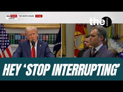 rump Tells Reporter to Stop Interrupting