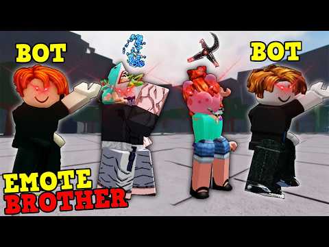 DUELOS 4v2 con EMOTE TEAMER (Emote Brother) en Los Campos de Batalla Mas Fuertes Roblox 😲