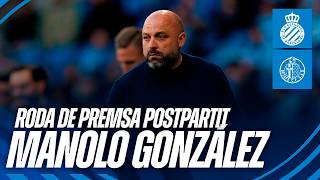 🎥 Roda de premsa postpartit de Manolo González | #EspanyolGetafe