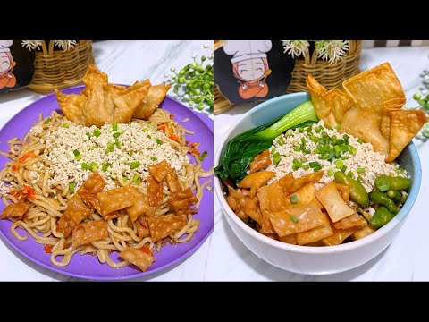 RESEP LENGKAP MIE PANGSIT ALA GACOAN YANG LENGKAP MULAI DARI MINYAK AYAM SAMPAI TOPING AYAM TABUR