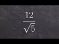 Understanding Square Roots and Rationalization