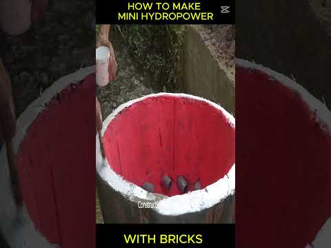 Hydroelectric Design With Turbines In The Middle Of The Lake #mini #diy #greenenergy