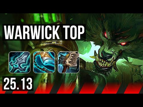 WARWICK vs TRYNDAMERE (TOP) | 47k DMG, 6 solo kills | KR Diamond | 25.13