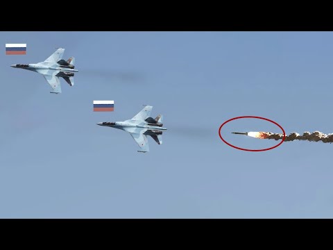 Minute to die! Two Russian Su-35s were hit by Ukrainian missiles in mid-flight, killing two pilots.