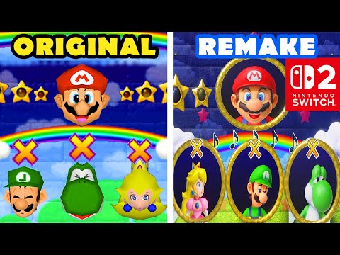 Mario Party Superstars (Switch 2) vs Mario Party 2 - Remake vs Original Minigames (4K 60FPS)