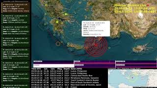 #terremoto Mw 5.29 #Dodecanese #Islands #Greece 02 lug 2026 alle 13:06:21 IT prof. 10.0 km GFZ