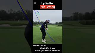 "Lydia Ko" Iron Swing #swing #golf #golfsimulator  #golfswing #LydiaKo