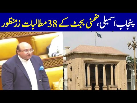 Punjab Assembly Approves 38 Supplementary Budget Demands | Dawn News