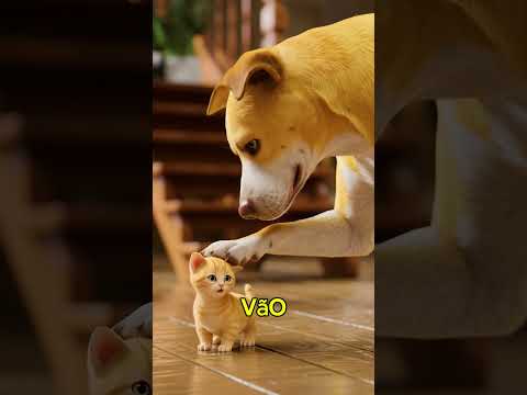 E SE COLOCAR GATO FILHOTE COM CACHORROS?🐈🐶 #shorts