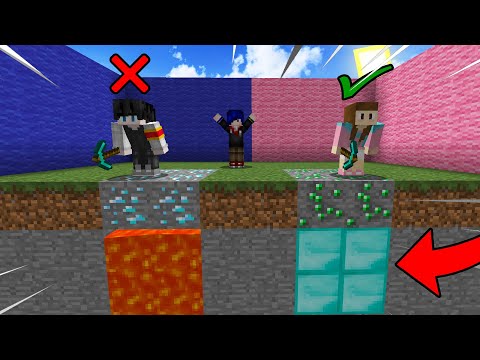 แกล้งพี่ไวท์ พี่บี ให้หาทางลงให้ถูกในมายคราฟ..หาผิดคือตาย 55  - Minecraft หาทางที่ถูก