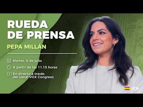 Rueda de Prensa de Pepa Millán