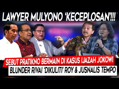 Keceplosan❗Sebut Pratikno Bermain Di Kasus Ijazah Jokowi, Rivai 'Dikuliti' Roy & Jurnalis Tempo