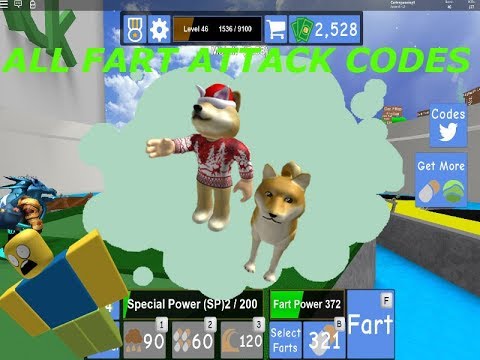 Roblox All Fart Attack Codes 07 2021 - roblox fart attack