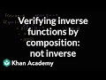 Understanding Function Composition and Inverses