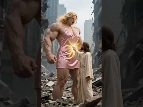 Angel dogs and Jesus save the poor woman！