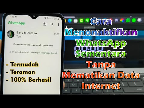 Cara Menonaktifkan WhatsApp Tanpa Mematikan Data Internet - 100% Berhasil