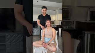 Therapist gets a chirooractic house visit!