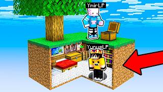 Minecraft'ta KARDEŞİMİN ADASININ ALTINA GİZLİ ÜS KURDUM!! - Minecraft