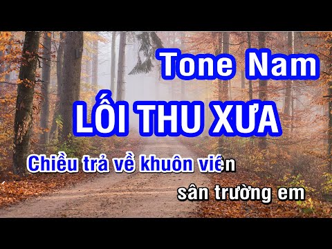 Lối Thu Xưa (Karaoke Beat) – Tone Nam (C#m) | Nhan KTV