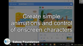 Create simple animations and control of onscreen characters