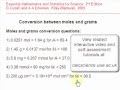 Conversions and Calculations in Chemistry
