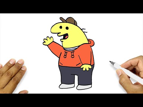 How To Draw A Cartoon Characters | Charlie Smiling Friends