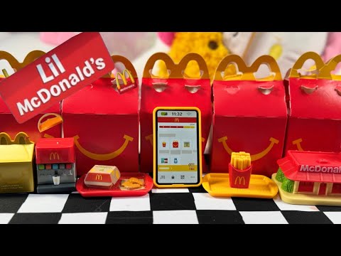 What’s Inside These NEW Mini LIL McDonald’s Happy Meals TOYS 😱😱