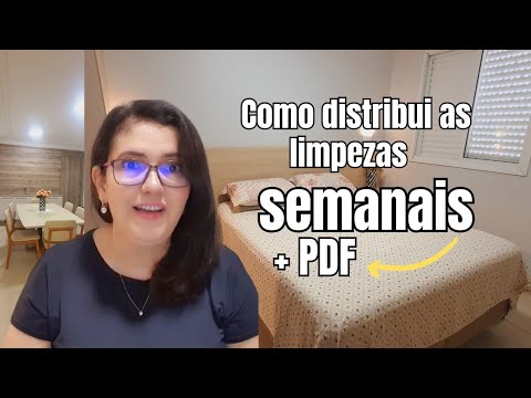 COMO ORGANIZEI AS LIMPEZAS SEMANAIS + PDF #eideoliveira #limpezadacasa #donasdecasa