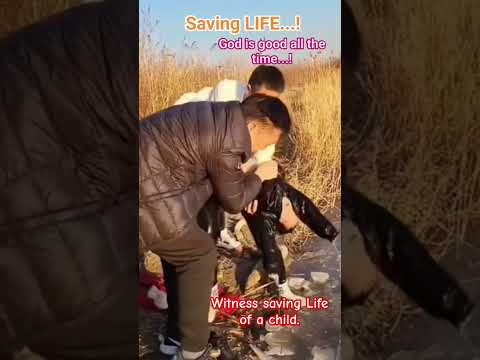 Man will do anything to save a child. #savelife #shocking #humanity