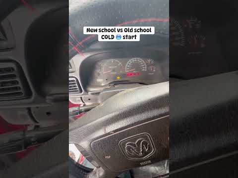 New vs Old school cold starts #diesel #truck #trucks #cold