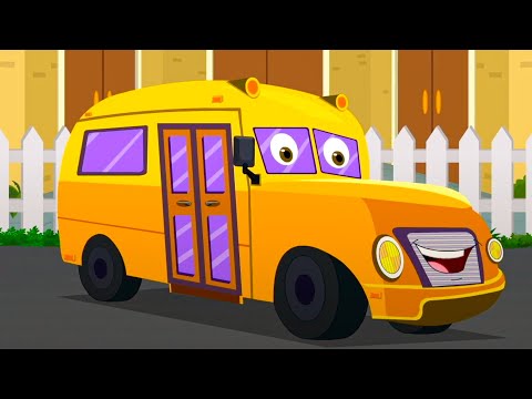 Mini School Bus, Car Wash Cartoon & Formation Videos for Kids