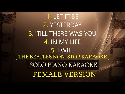 THE BEATLES NON-STOP KARAOKE ( FEMALE VERSION ) COVER_CY
