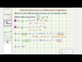 Differential Equations and Their Solutions