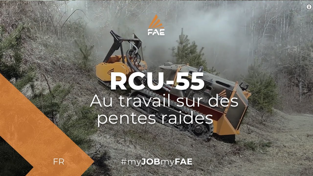 Vidéo - FAE RCU-55 - L’automoteur radiocommandé pour les opérations forestières, agricoles et municipales