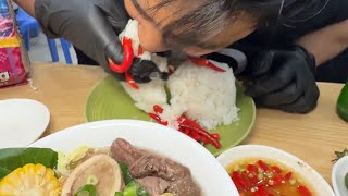 Bulalo Challenger Kumain ng Madaming Sili sa Mr B Quiapo Manila 