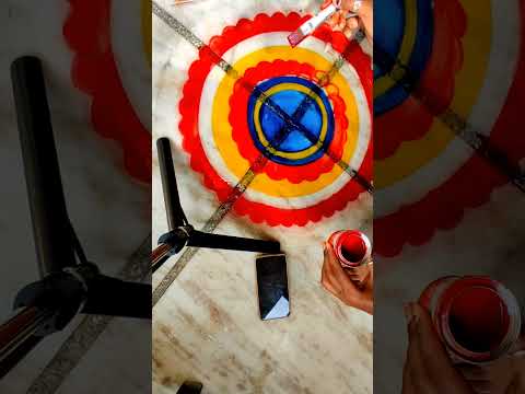 beautiful rangoli design 2024 |easy step by step rangoli making tutorial |